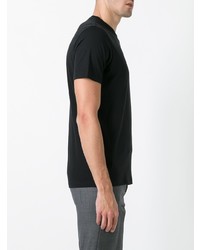 T-shirt à col rond imprimé noir Emporio Armani