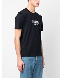 T-shirt à col rond imprimé noir C.P. Company