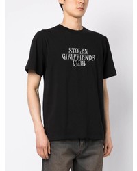 T-shirt à col rond imprimé noir Stolen Girlfriends Club