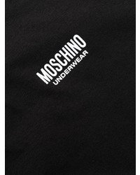 T-shirt à col rond imprimé noir Moschino