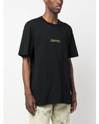 T-shirt à col rond imprimé noir Oamc