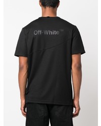 T-shirt à col rond imprimé noir Off-White