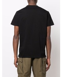 T-shirt à col rond imprimé noir DSQUARED2