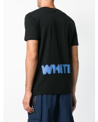 T-shirt à col rond imprimé noir Off-White