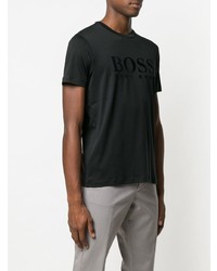 T-shirt à col rond imprimé noir BOSS HUGO BOSS