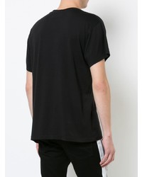 T-shirt à col rond imprimé noir Amiri