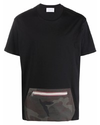T-shirt à col rond imprimé noir Low Brand