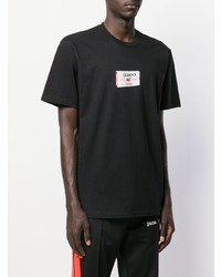 T-shirt à col rond imprimé noir Supreme