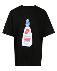 T-shirt à col rond imprimé noir MA®KET