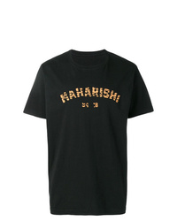 T-shirt à col rond imprimé noir Maharishi