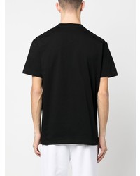 T-shirt à col rond imprimé noir DSQUARED2