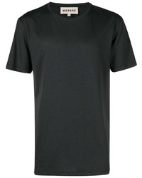 T-shirt à col rond imprimé noir Marané