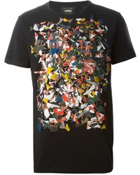 T-shirt à col rond imprimé noir Marc Jacobs