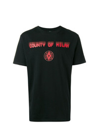 T-shirt à col rond imprimé noir Marcelo Burlon County of Milan