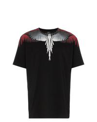 T-shirt à col rond imprimé noir Marcelo Burlon County of Milan