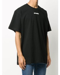 T-shirt à col rond imprimé noir Off-White