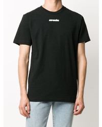 T-shirt à col rond imprimé noir Off-White