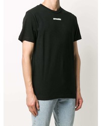 T-shirt à col rond imprimé noir Off-White