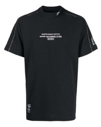 T-shirt à col rond imprimé noir MASTER BUNNY EDITION