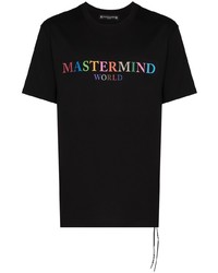 T-shirt à col rond imprimé noir Mastermind Japan