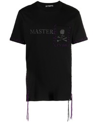 T-shirt à col rond imprimé noir Mastermind World