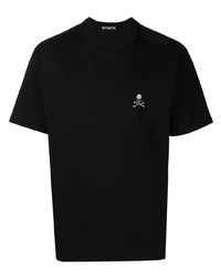 T-shirt à col rond imprimé noir Mastermind World