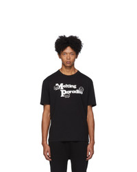 T-shirt à col rond imprimé noir McQ Alexander McQueen