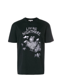 T-shirt à col rond imprimé noir McQ Alexander McQueen