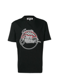 T-shirt à col rond imprimé noir McQ Alexander McQueen