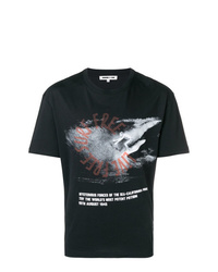 T-shirt à col rond imprimé noir McQ Alexander McQueen