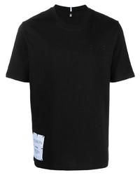 T-shirt à col rond imprimé noir McQ Swallow