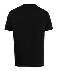 T-shirt à col rond imprimé noir Ea7 Emporio Armani