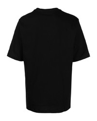 T-shirt à col rond imprimé noir Michael Kors