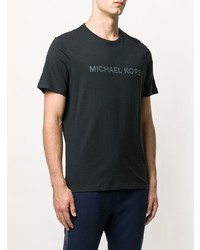 T-shirt à col rond imprimé noir MICHAEL Michael Kors