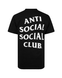 T-shirt à col rond imprimé noir Anti Social Social Club