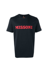 T-shirt à col rond imprimé noir Missoni Mare