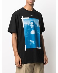 T-shirt à col rond imprimé noir Off-White