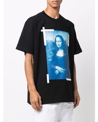 T-shirt à col rond imprimé noir Off-White