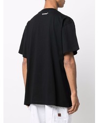 T-shirt à col rond imprimé noir Off-White