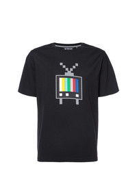 T-shirt à col rond imprimé noir Mostly Heard Rarely Seen 8-Bit