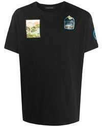 T-shirt à col rond imprimé noir Mr & Mrs Italy