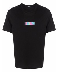 T-shirt à col rond imprimé noir MSFTSrep