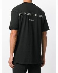 T-shirt à col rond imprimé noir Ih Nom Uh Nit