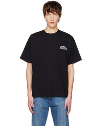 T-shirt à col rond imprimé noir Neighborhood