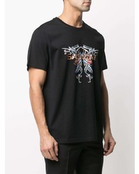 T-shirt à col rond imprimé noir Givenchy