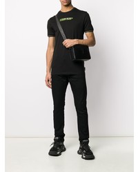 T-shirt à col rond imprimé noir Philipp Plein