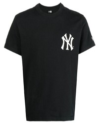 T-shirt à col rond imprimé noir New Era Cap