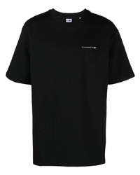 T-shirt à col rond imprimé noir Nn07