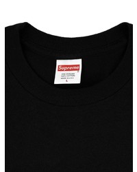 T-shirt à col rond imprimé noir Supreme