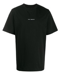 T-shirt à col rond imprimé noir Oamc